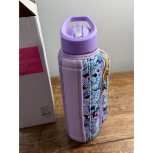 Lilly Pulitzer "Namastay in the Jungle" neoprene sleeve water bottle holder thumbnail 3