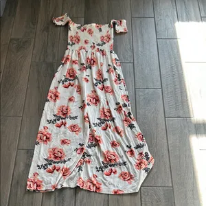 Hot Kiss Floral Off-Shoulder Maxi Dress thumbnail 5