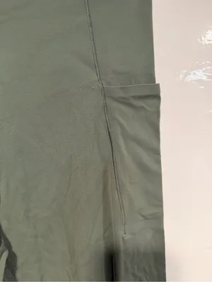 High-Waist Aerie‎ real me longer inseam Olive Green Athletic Leggings thumbnail 2