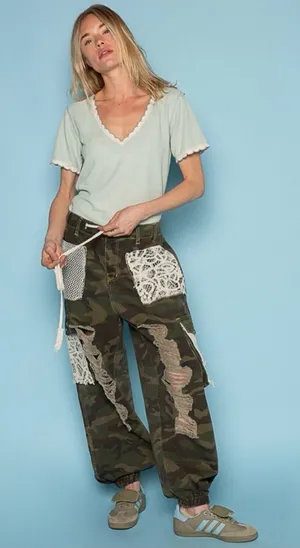 POL Camo Nomad Luxe Joggers Size Medium thumbnail 1