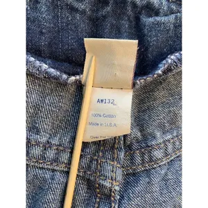 Abercrombie & Fitch Button Fly Jeans Women's 33x31 Blue Denim Wide Leg‎ USA VTG thumbnail 7