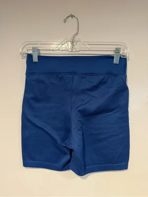 Blue aerie offline High-Rise Ribbed Bike Shorts‎ thumbnail 3