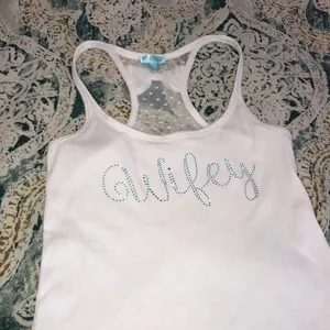 Betsey Johnson small wifey sequin tank top w/bow thumbnail 3