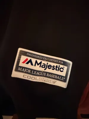 Majestic black dodgers blank jersey thumbnail 5
