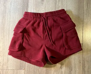 Cargo Sweat Shorts Red thumbnail 1