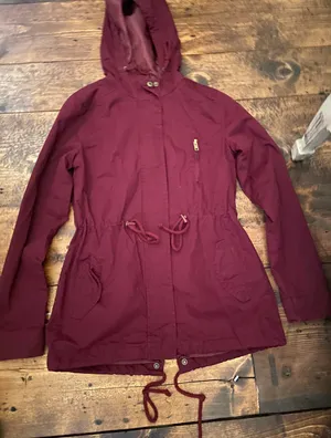 Burgundy Lightweight Jacket Red thumbnail 2