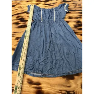 Lush Clothing Denim Dress Women Stretchy Comfortable Size Large Preppy‎ Beach Travel City thumbnail 4