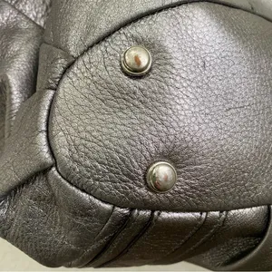 B. MAKOWSKY Metallic Silver Double Handle Shoulder Bag thumbnail 12