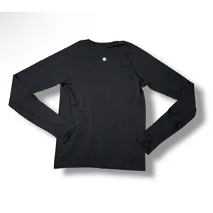 Lululemon Swiftly Tech Long Sleeve Women Size 6 Black Good Thumbholes Activewear thumbnail 2