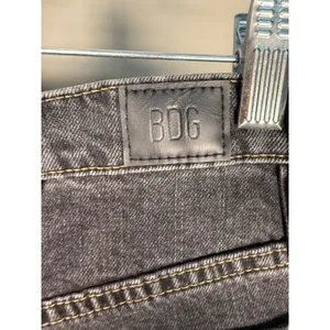 BDG Urban Outfitters Mom Shorts 25 High‎ Rise Cuffed Black Denim Festival Y2K thumbnail 4