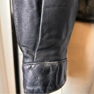 Vintage American leather Black jacket #leatherjacket Size M thumbnail 3
