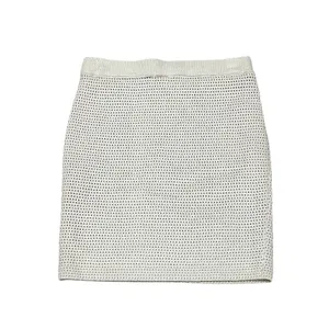 Roxy Women's Beige Crochet-Style Mini Skirt Size S Summer Casual thumbnail 7
