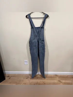 Free People Overalls Blue Jean Denim Bib One Piece Straight Leg Size 29 Overalls thumbnail 7