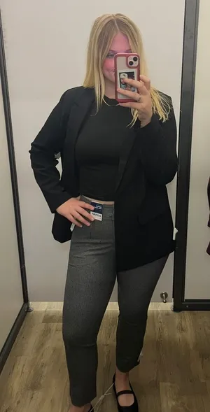 Old Navy Extra High-Waisted Polished Pixie Pants  thumbnail 1