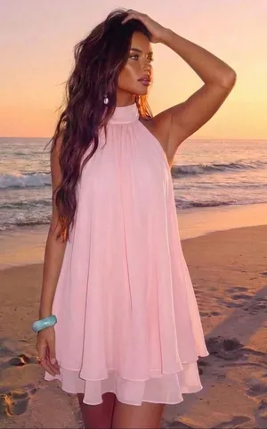 Mini dress Pink thumbnail 1