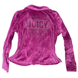 Juicy Couture magenta velour tracksuit thumbnail 2