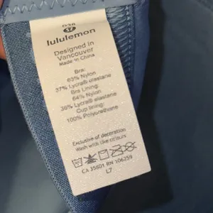 Lululemon Fine Form Utility Blue sports bra thumbnail 8