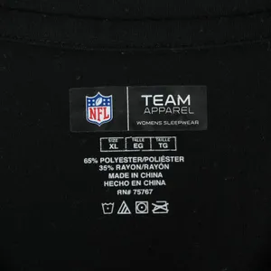 NFL Team Apparel Pittsburgh Steelers T-Shirt Womens XL‎ Black Sleepwear thumbnail 5