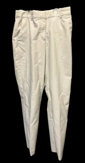 H&M Women's Ankle Slacks Size 8 Light Khaki Beige Cropped Dress Pants Workwear thumbnail 1