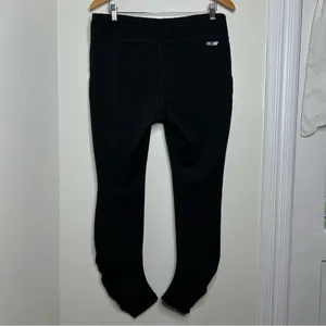 New Balance Black Athletic Workout Leggings Women’s size XL ruching at bottom thumbnail 6
