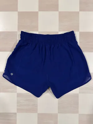 lululemon hotty hot high rise hr lined short 4” long cerulean blue W7AYXT 6 thumbnail 2
