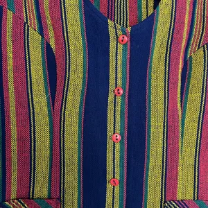 VTG 70s Pandora Costume Maker Striped Knit Long Sleeve Top Disco Retro Medium thumbnail 9