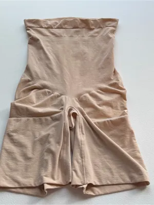 SPANX Strapless High-Waist Shaper Shorts in Beige thumbnail 5