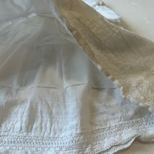 Abercrombie Lace Trim Mini Skirt White Cotton Small Boho Feminine thumbnail 8