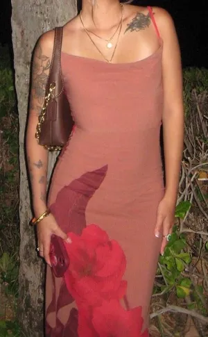 Windsor nude floral maxi dress thumbnail 1