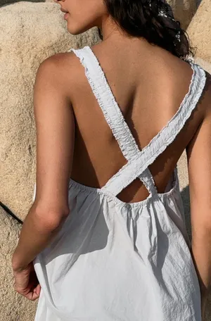 BNWT Zara Light Lilac Poplin Strappy Top thumbnail 2