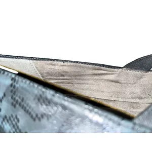 Michelle D Shoes Womens 8 Used Black Snake Skin Texture Wedge thumbnail 8