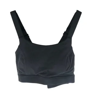 Zella Sports Bra Crossover Straps Removable Cups Black M thumbnail 1