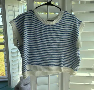 Blue SHEIN knit top thumbnail 1