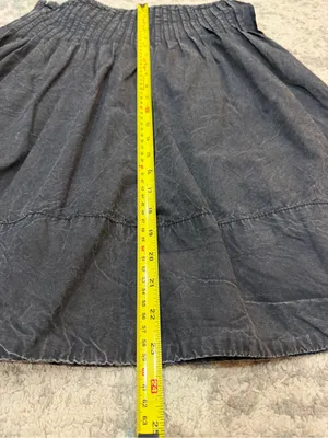 Free People Peyton Pintuck Midi Skirt Washed Black Size 4 thumbnail 8