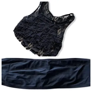 Beach Riot Bikini Bandeau Top & Lace Tank Combo‎ thumbnail 1