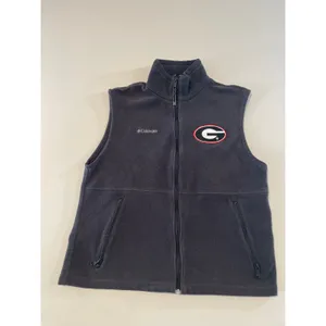 Columbia Georgia Bulldogs Fleece Vest Size L Black NCAA Embroidered Logo thumbnail 8