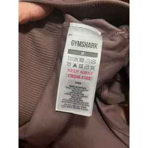 Gymshark Womens Medium Longline Sports Bra‎ Mauve Brown Ribbed B4A9L Scoop Neck thumbnail 3