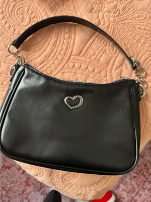 H&M Black Heart Accent Shoulder Bag thumbnail 6