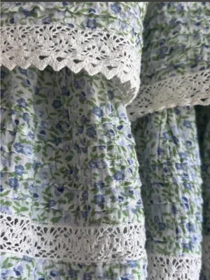 Aerie Floral Tiered Ruffle Mini Skirt thumbnail 3