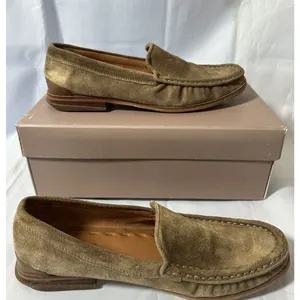 SARTO Franco Sarto Women's A. Gina Moc Toe Classic Loafer Tan Suede Sz 6M thumbnail 3