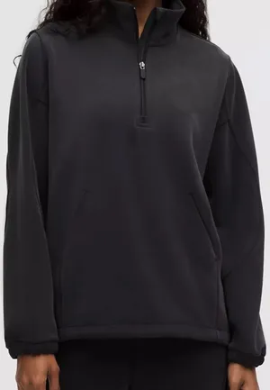 Lululemon softstreme Black Lululemon quarter zip sweatshirt #lululemon thumbnail 1