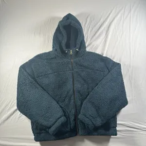 Old Navy Women’s Small Sherpa Fleece Hoodie Zip Up Jacket Cozy Plush thumbnail 1