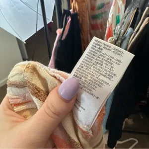 Urban Outfitters Chance Stripe Pant Linen Pull On Neutral Multi Small thumbnail 8