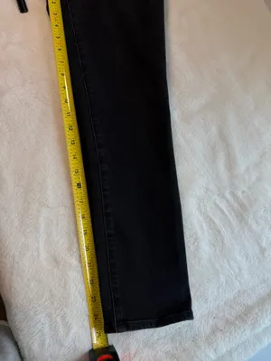 Express women’s Black Dark Wash skinny Ultra Hyper Stretch size M thumbnail 7