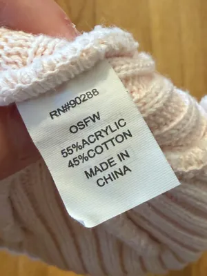 Adidas Light Pink Ribbed Knit Beanie thumbnail 3