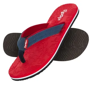 NWT Floopi Women Durable EVA Floral Textured Flip Flops Red Multi 6M Size 6 thumbnail 2