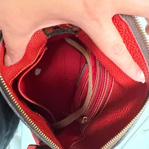 Dooney & Bourke Red Pebble Leather Hobo Shoulder Bag thumbnail 6
