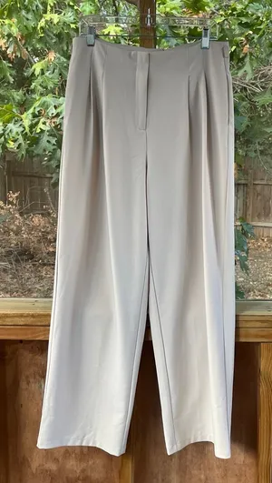 Have Los Angeles Women's Wide Leg High Waisted Pants Cream Size L thumbnail 1