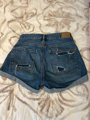Baggy Boyfriend Jean Shorts American Eagle thumbnail 3