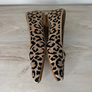 Vivaia Square-Toe V-Cut Flats Margot 2.0 Leopard Print size 40.5 thumbnail 4